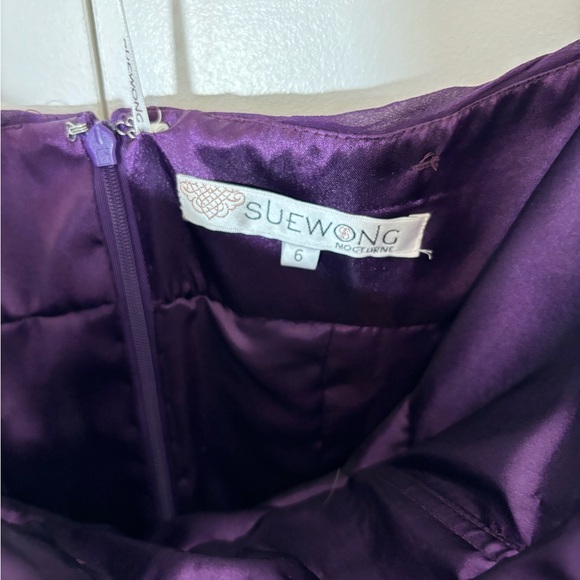 Sue Wong NWT Party Dress- Silk and Ostrich! - Picture 5 of 6